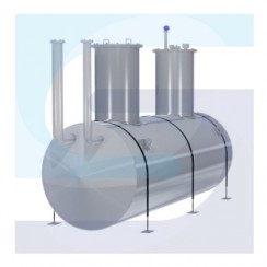 Резервуар горизонтальный стальной подземный 50 м³
